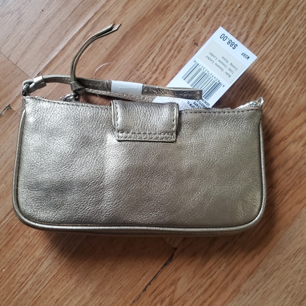 Michael Kors Sant Afe Gold Women's Wristlet NWT - Picture 4 of 5